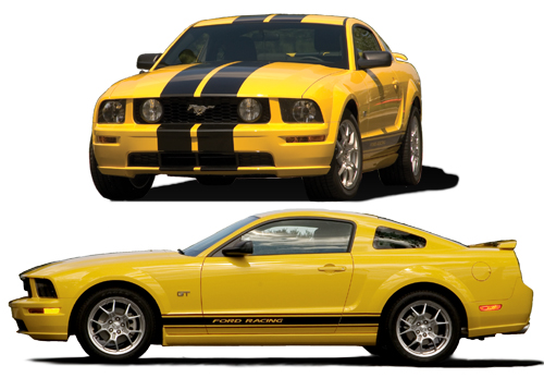 2005-2009 FORD RACING MUSTANG BLACK STRIPE KIT