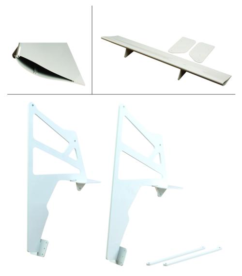 FR500S PAINTED REAR WING KIT