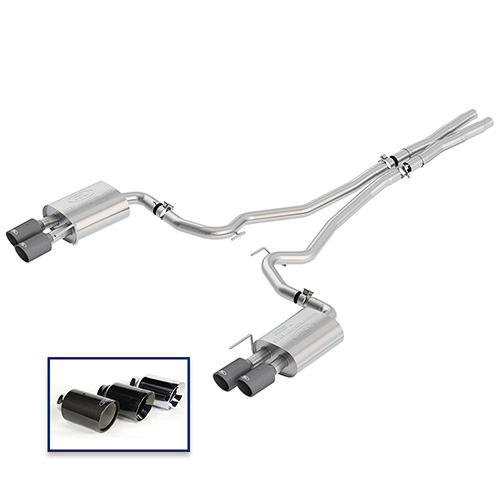 2018-2023 MUSTANG GT 5.0L CAT-BACK EXTREME EXHAUST SYSTEM WITH CARBON FIBER TIPS