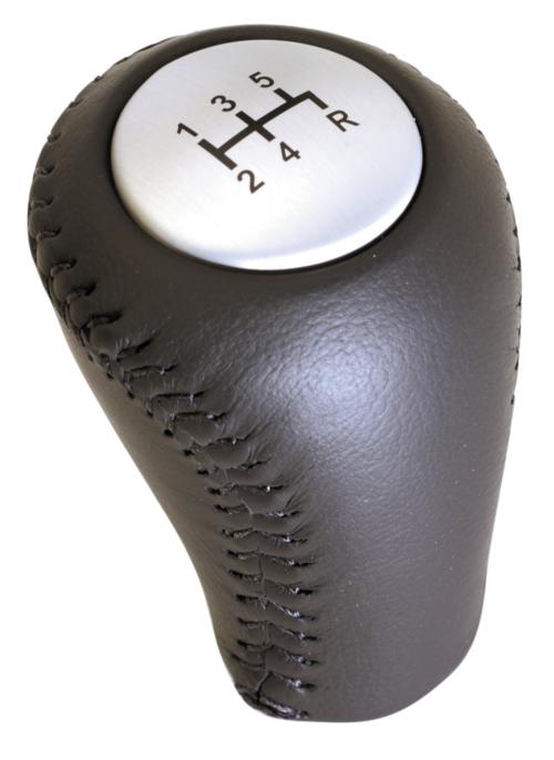 1983-2004 MUSTANG BLACK LEATHER SHIFT KNOB 5 SPEED