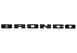 2021-2025 BRONCO GRILLE LETTERING OVERLAY KIT - BLACK