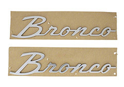 2021-2025 "BRONCO" SCRIPT EMBLEM KIT -SILVER