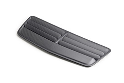 MUSTANG CARBON FIBER HOOD VENT-MATTE