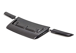 2021-2025 F-150 RAPTOR CARBON FIBER HOOD VENT &amp; TRIM - GLOSS