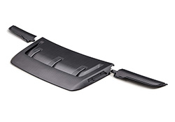 2021-2025 F-150 RAPTOR CARBON FIBER HOOD VENT &amp; TRIM - MATTE