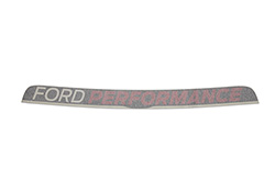 MUSTANG WINDSHIELD BANNER - WHT/RED