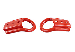 BRONCO REAR TOW HOOK PAIR-RED