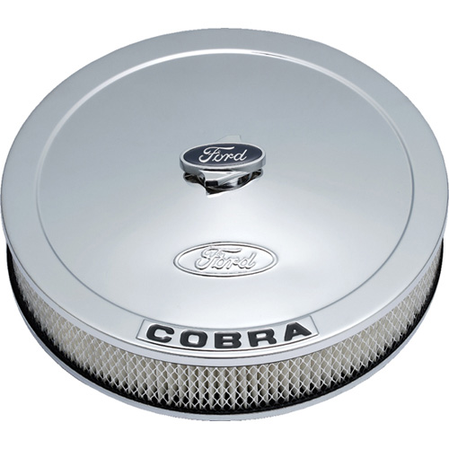 AIR CLEANER KIT: CHROME, FORD COBRA EMBLEM