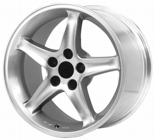 1995 SILVER MUSTANG COBRA "R" WHEEL