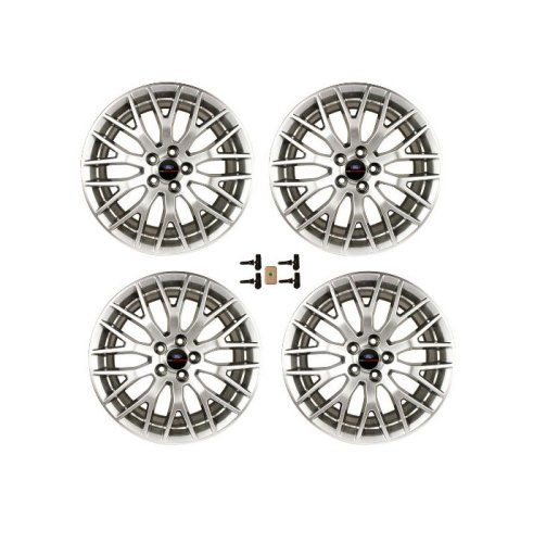 2015-2017 MUSTANG GT 19" X 9" & 19" X 9.5" PERFORMANCE PACK WHEEL SET WITH TPMS KIT- SPARKLE SILVER