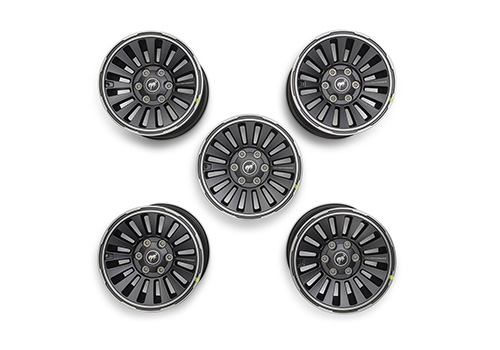 2021-2024 BRONCO 17" X 8.5" GRAY WHEEL KIT W/ FP LOGO