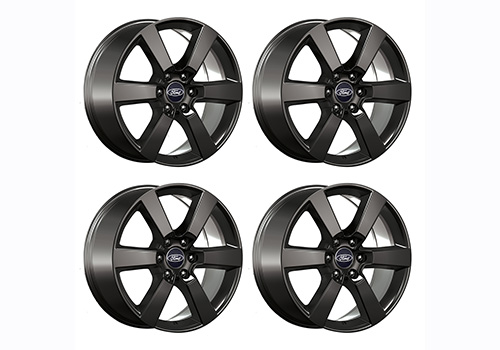 2015-2020 F-150 20" X 8.5" SIX SPOKE WHEEL SET WITH TPMS KIT - MATTE BLACK