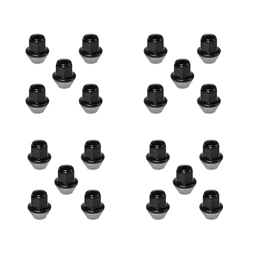 M14 X 1.5 BLACK LUG NUT VEHICLE KIT OF 20