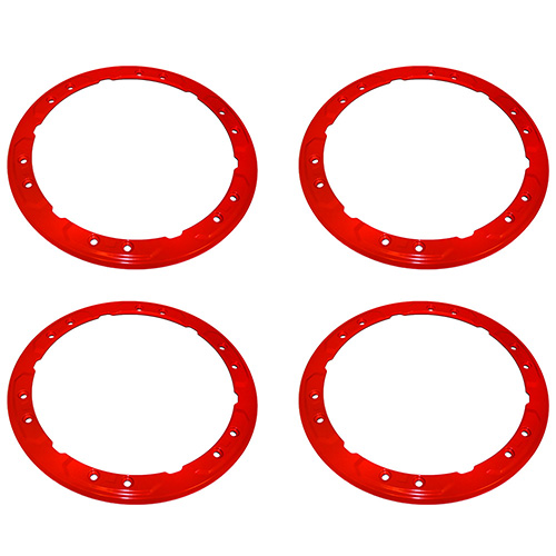 2017-2018 RAPTOR BEAD LOCK WHEEL TRIM RING SET - RED