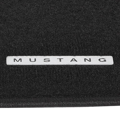 2006-09 MUSTANG BLACK FLOOR MATS "MUSTANG" TAG