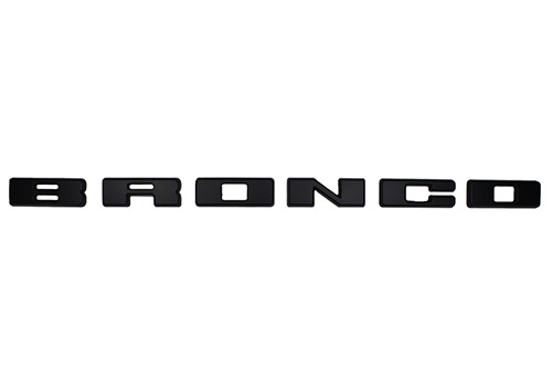 2021-2024 BRONCO GRILLE LETTERING OVERLAY KIT - BLACK