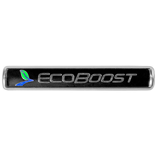 ECOBOOST EMBLEMS/BADGES-BLACK AND SILVER-PAIR