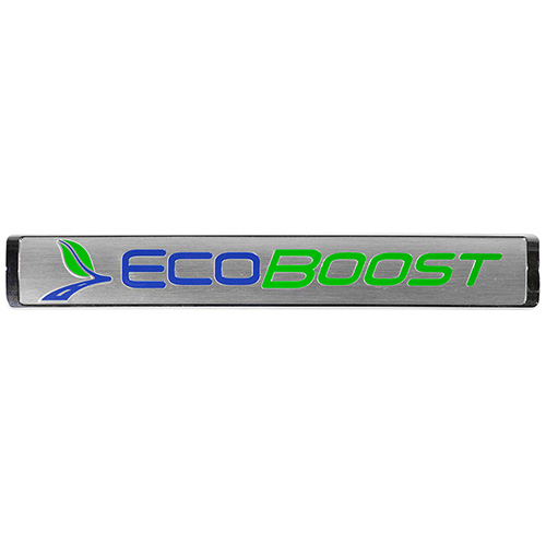 ECOBOOST EMBLEMS/BADGES-SILVER-LARGE SIZE-PAIR