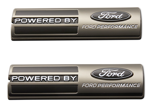 POWERED BY FORD PERFORMANCE BADGE - BLACK