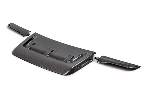 2021-2025 F-150 RAPTOR CARBON FIBER HOOD VENT & TRIM - GLOSS