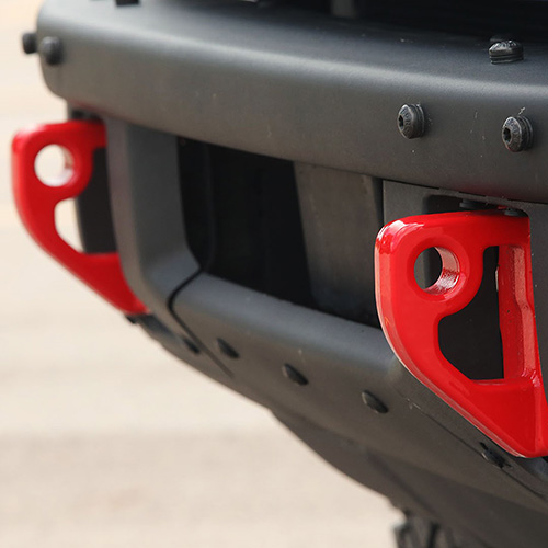 2021-2025 BRONCO TOW HOOKS-PAIR-RED