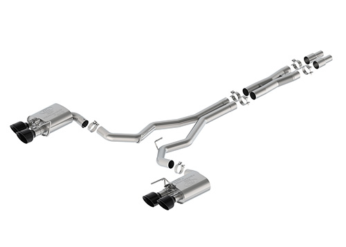 2024-2025 MUSTANG DARK HORSE 5.0L EXTREME ACTIVE CAT-BACK - BLACK TIP