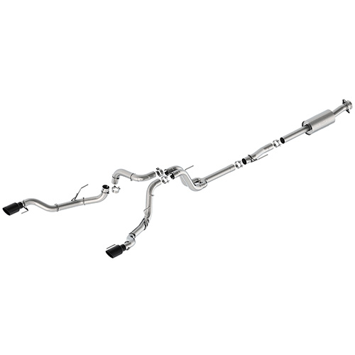 2021-2025 F-150 EXTREME EXHAUST - BLACK - BUMPER EXIT