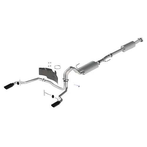2021-2025 F-150 TOURING EXHAUST - BLACK - REAR EXIT