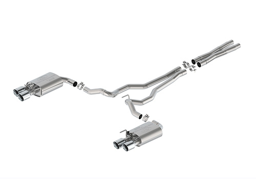 2024-2025 MUSTANG 5.0L EXTREME ACTIVE CAT-BACK - CHROME TIPS