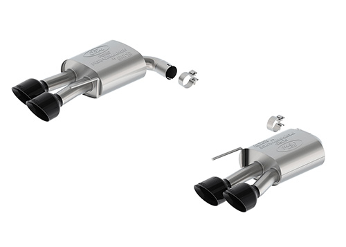 2024-2025 MUSTANG 5.0L SPORT NON-ACTIVE AXLE-BACK W/VALANCE - BLACK TIP
