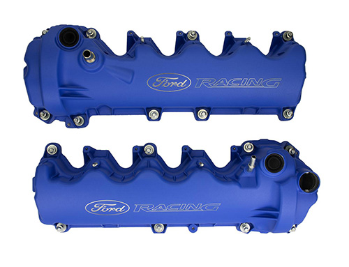 BLUE FORD RACING COATED 3-VALVE CAM COVERS