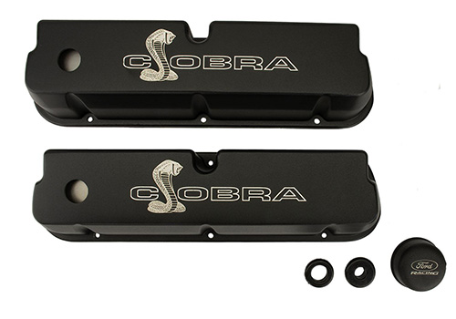 BLACK SATIN VALVE COVERS