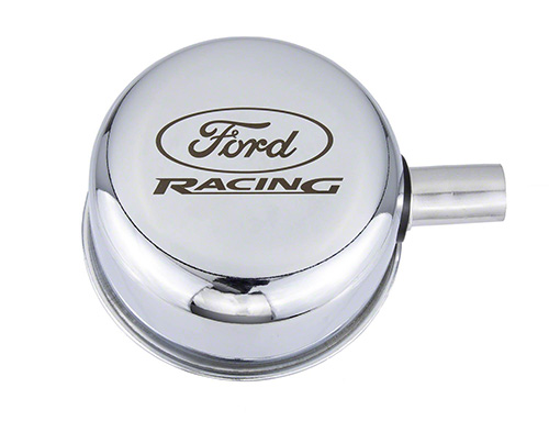 CHROME BREATHER CAP W/ FORD RACING LOGO