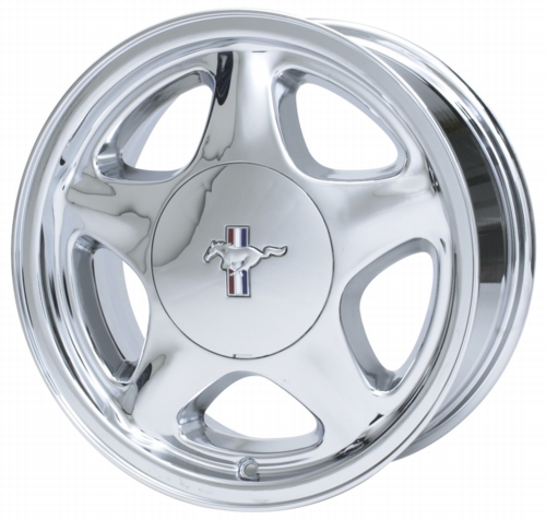 CHROME PONY MUSTANG WHEEL