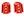 2021-2023 BRONCO REAR TOW HOOK PAIR-RED
