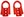 2021-2023 BRONCO REAR TOW HOOK PAIR-RED