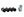 M12 X 1.5 BLACK SECURITY LUG NUT KIT OF 4